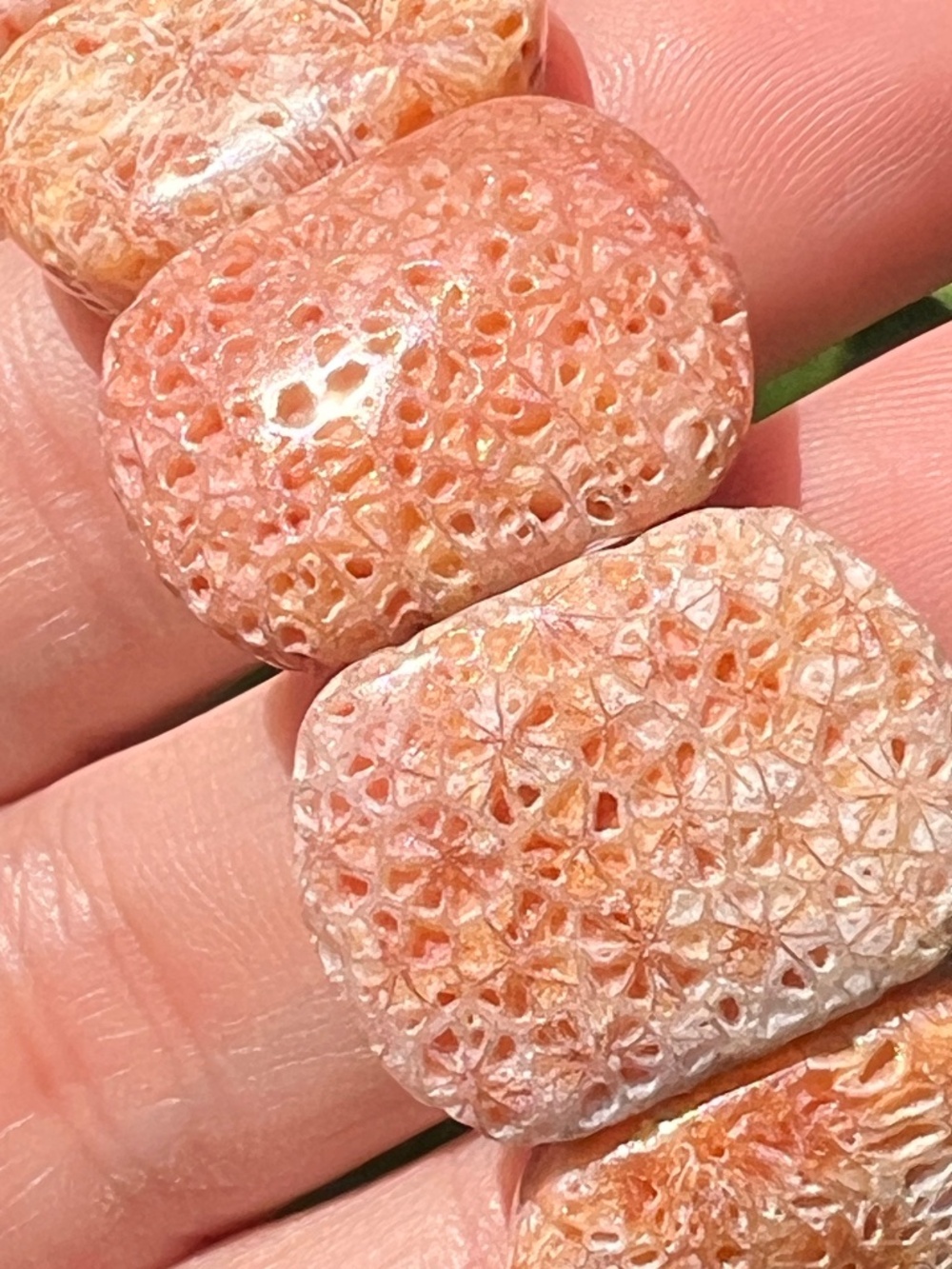 Coral (15) jade bangle | crystal